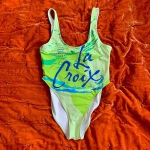 Lime LaCroix swimsuit!